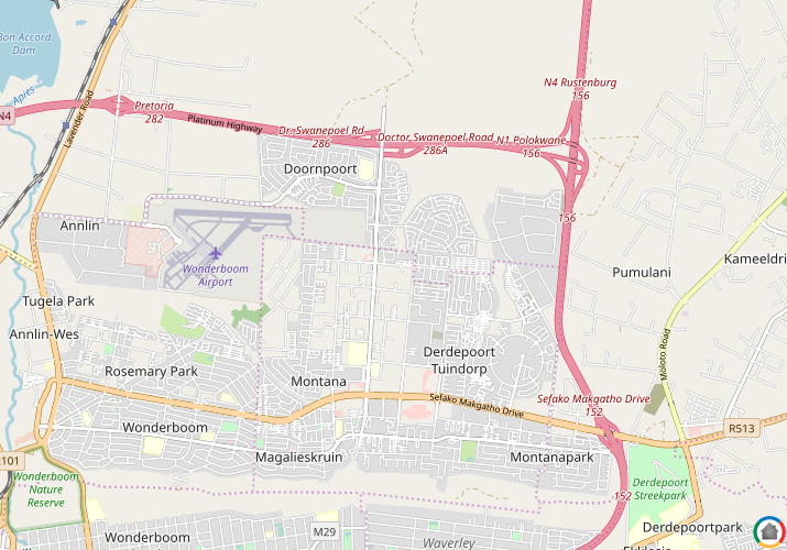 Map location of Christiaanville AH